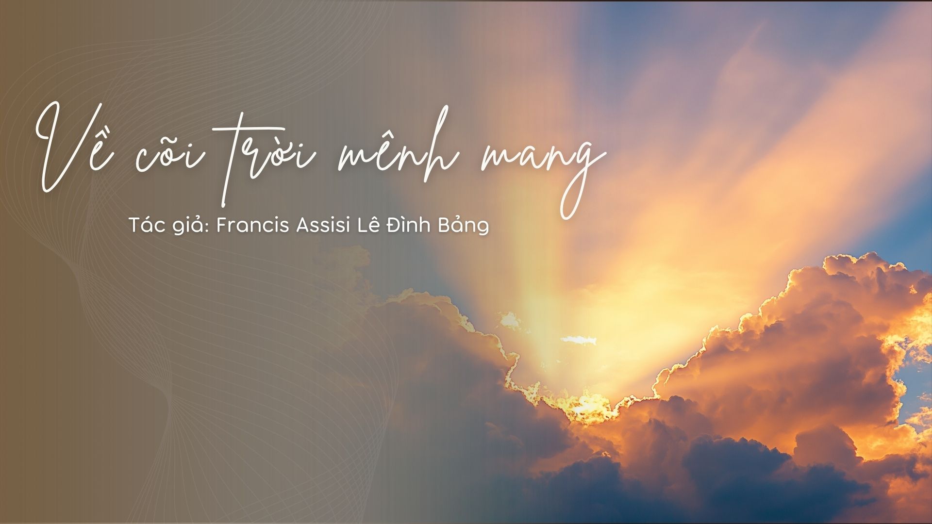 Về cõi trời mênh mang